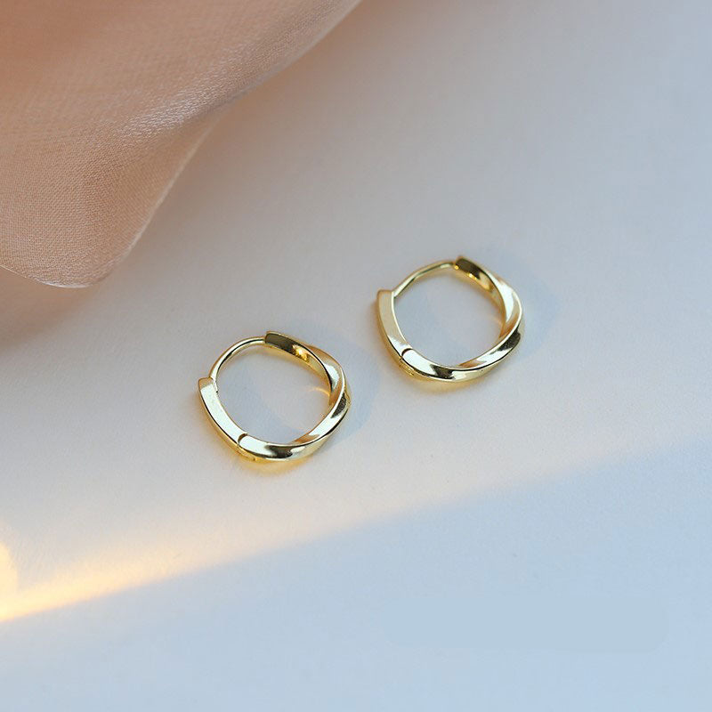 2022 Korean New Simple Temperament Circle Pearl Earrings Fashion Small Versatile Earrings  Jewelry