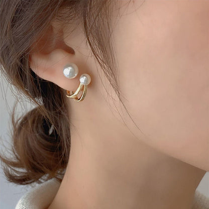 Cute Korean Earrings Heart Bling Zircon Stone Rose Gold Color Stud Earring for Women Fashion Jewelry 2021 New Gift